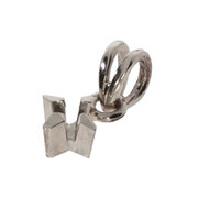 Pendant with 4 prongs 0.10 ct, 585/- white gold