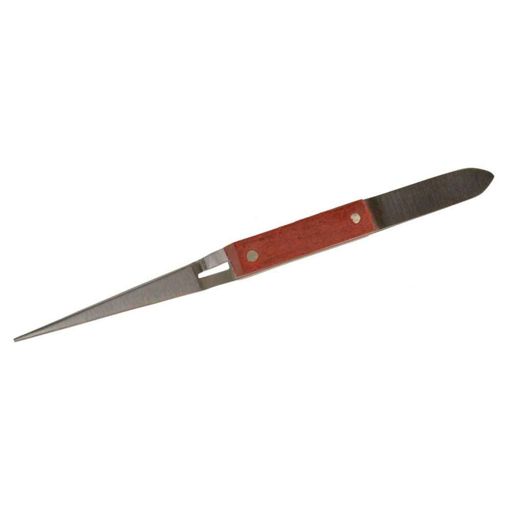 Soldering tweezer, straight, 125 mm 
