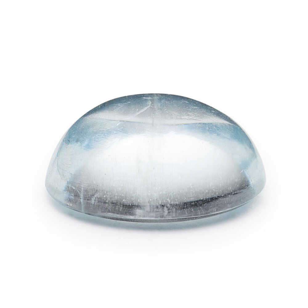 Akvamarin, oval cabochon, 11,00 x 9,00 mm 