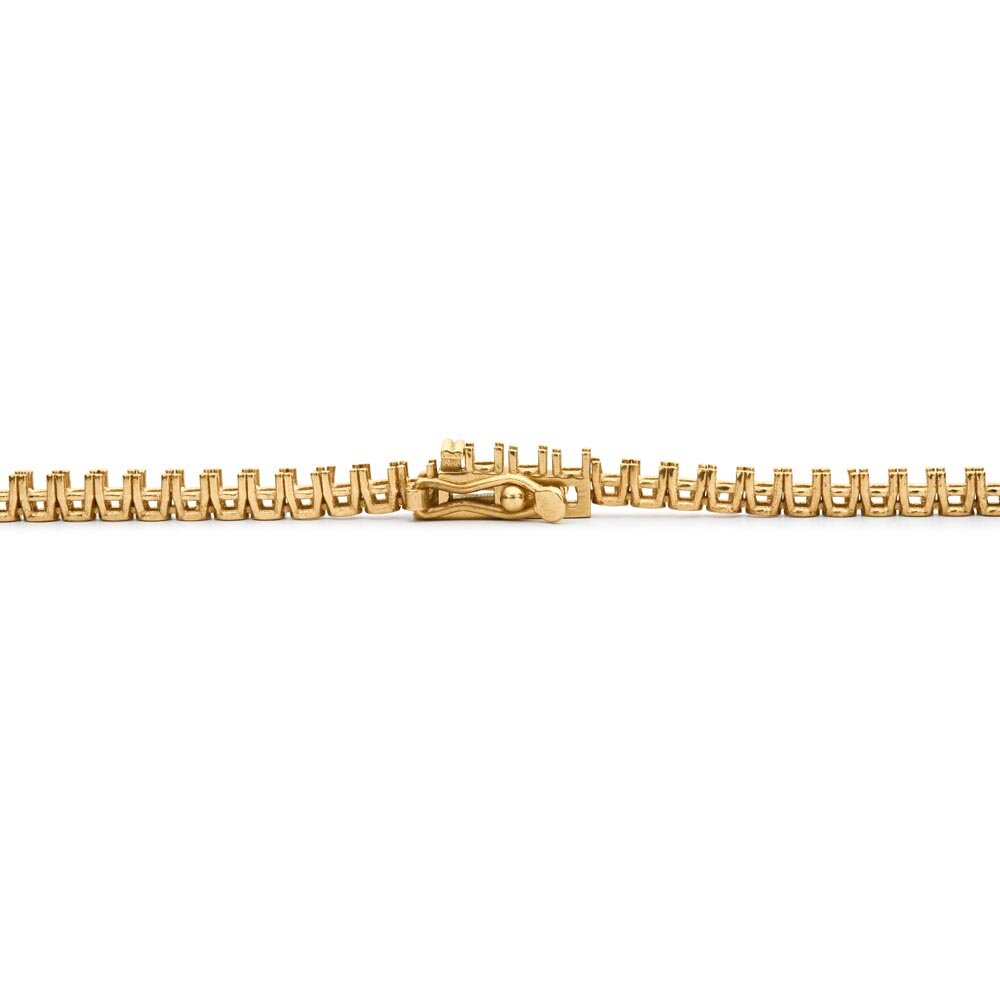 Tennis bracelet 750/- yellow gold 