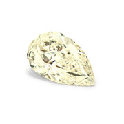 Pear-shaped Natural Light Yellow/VVS-VS 1.19 ct