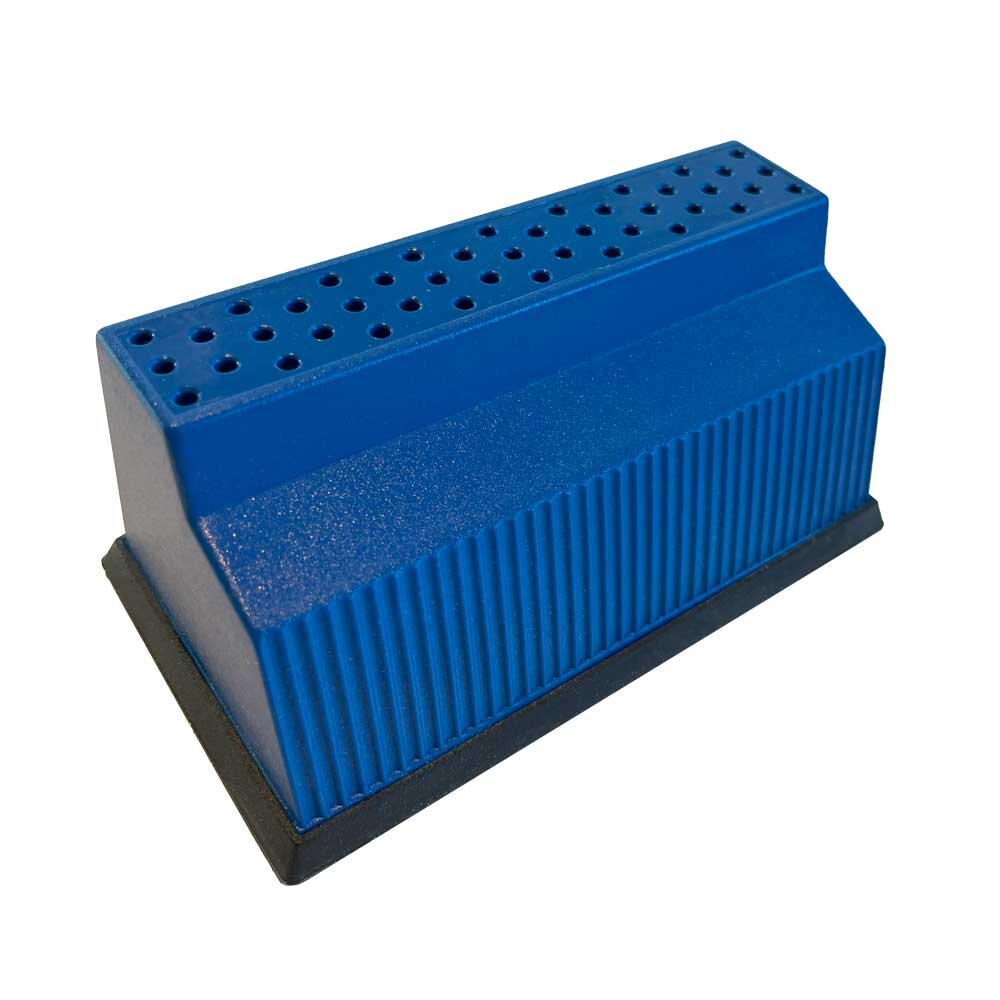 Bur Holder with Magnetic Slots, Blue 