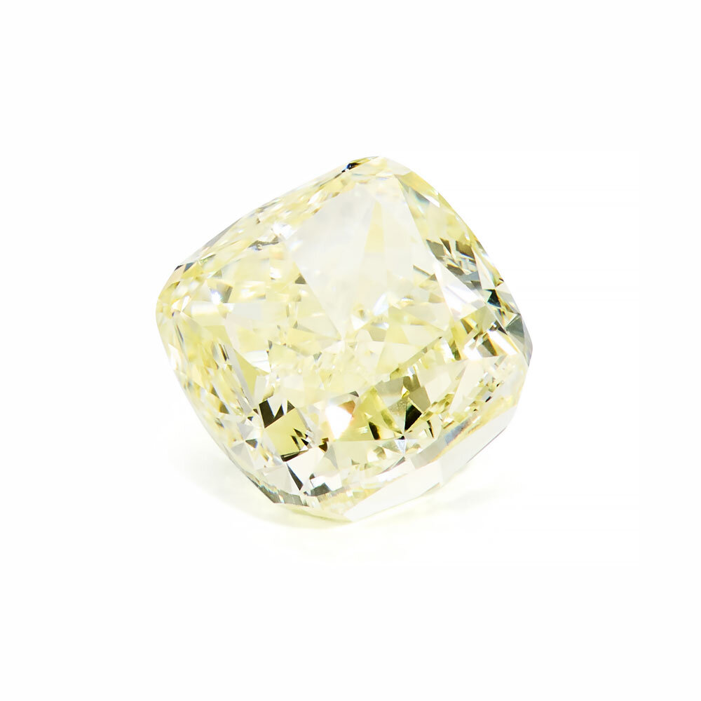 Gul diamant, cushion slib