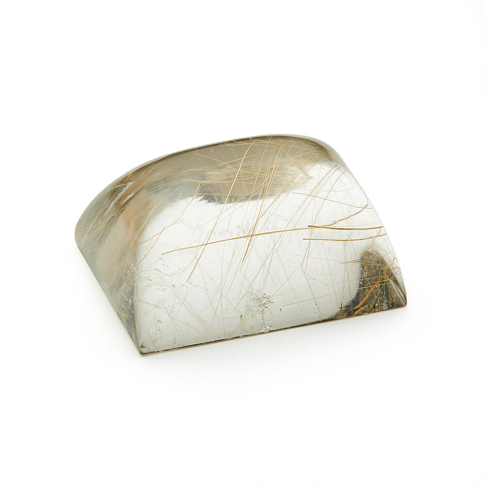 Rutilkvarts, rektangulär cabochon, 16,80 x 13,50 mm  