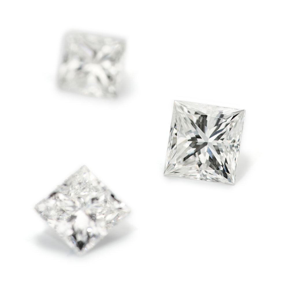 Princess cut Top Wesselton/VVS 0.16 ct 