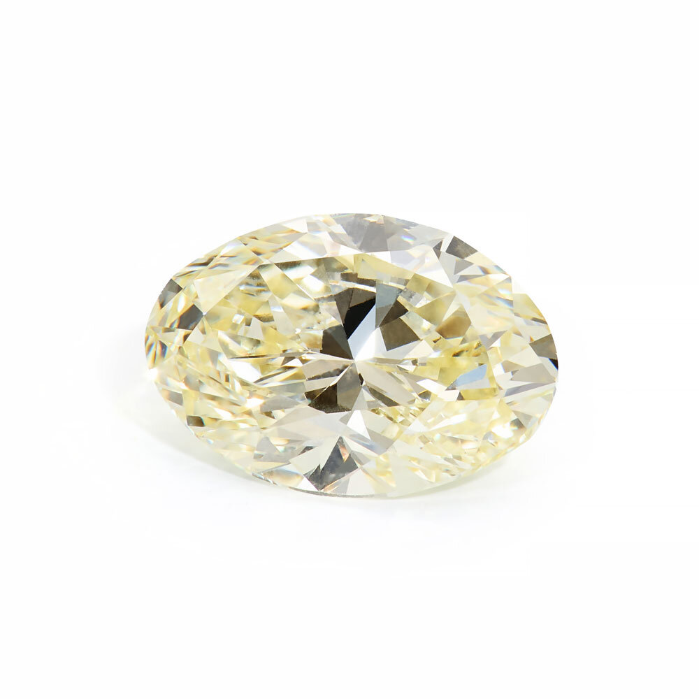 Oval Light Yellow/VVS 1,00 ct 