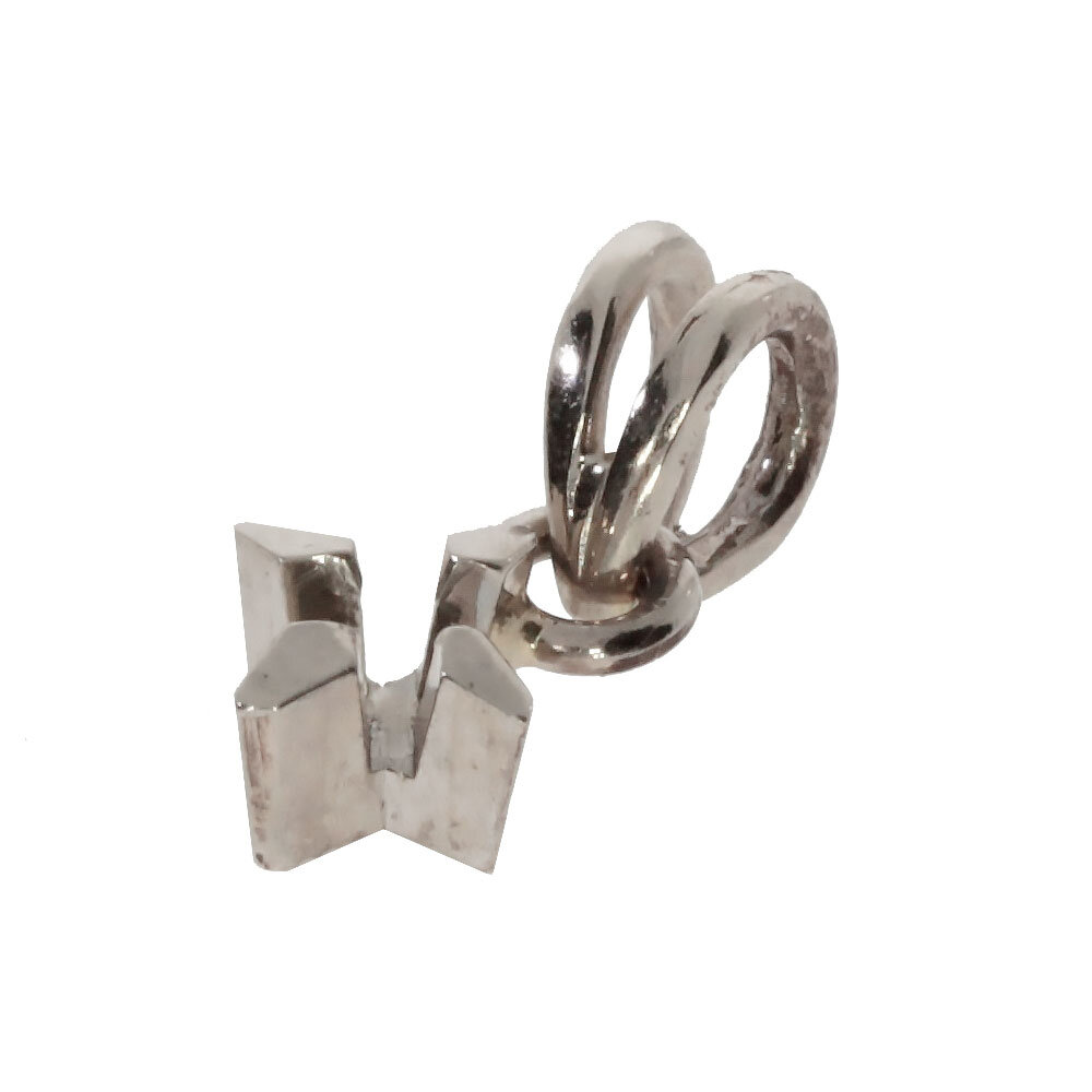 Pendant with 4 prongs 0.10 ct, 585/- white gold 