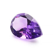 Amethyst, drop-shaped diamond cut, 6.00 x 4.00 mm