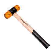 Planishing hammer with replaceable ends