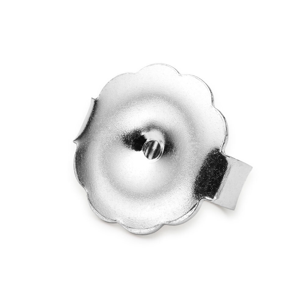 Jumbo light ear nut 750/- white gold 