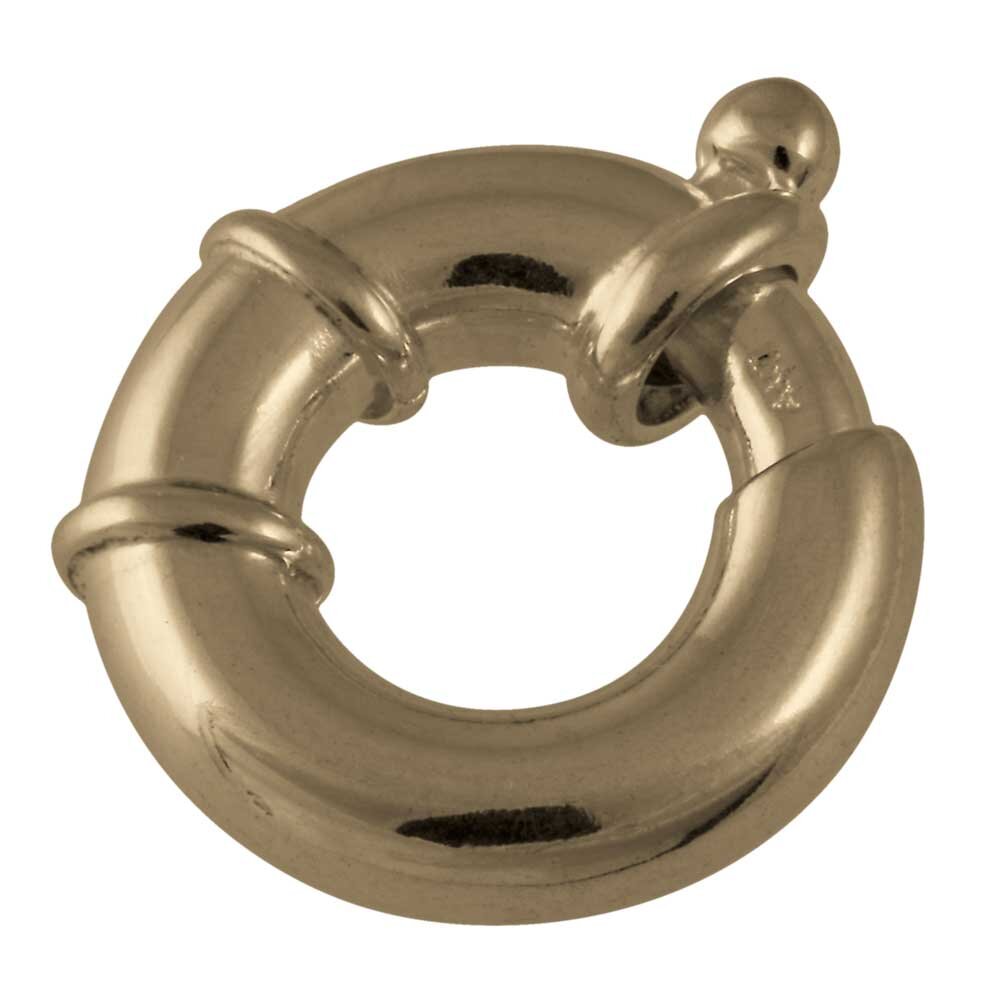 Spring ring 750/- yellow gold 