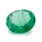 Emerald, round diamond cut, Ø 7.40 mm