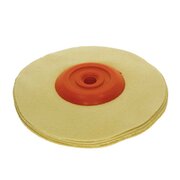 Polishing disc, leather