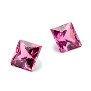 Turmalin, pink, carré, 3,00 x 3,00 mm