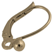 Leverback with bead and open jump ring double 