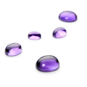 Amethyst, oval cabochon
