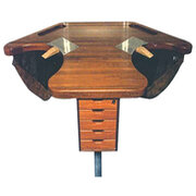 Exclusive mahogany workbench for goldsmiths