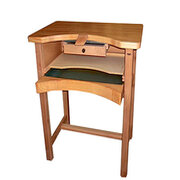 Workbench for goldsmiths with solid worktop