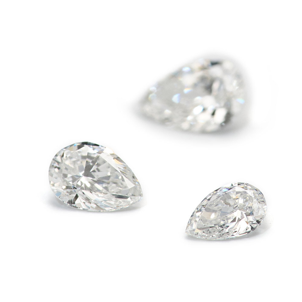 Pear-shaped Top Wesselton FG/VVS-VS 0.10 ct 