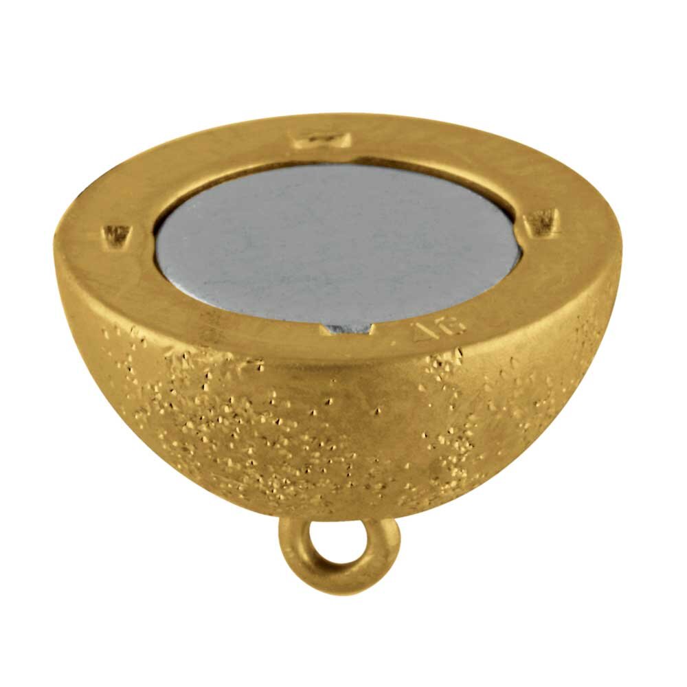 Magnet-kuglelås med stjernedrys 925/- forgyldt 