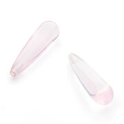 Rose quartz, drop-shaped