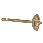 Ear pin with grooved cup 925/- gold-plated