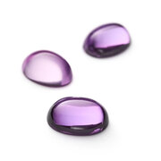 Synthetic kunzite, oval cabochon, 9.00 x 7.00 mm