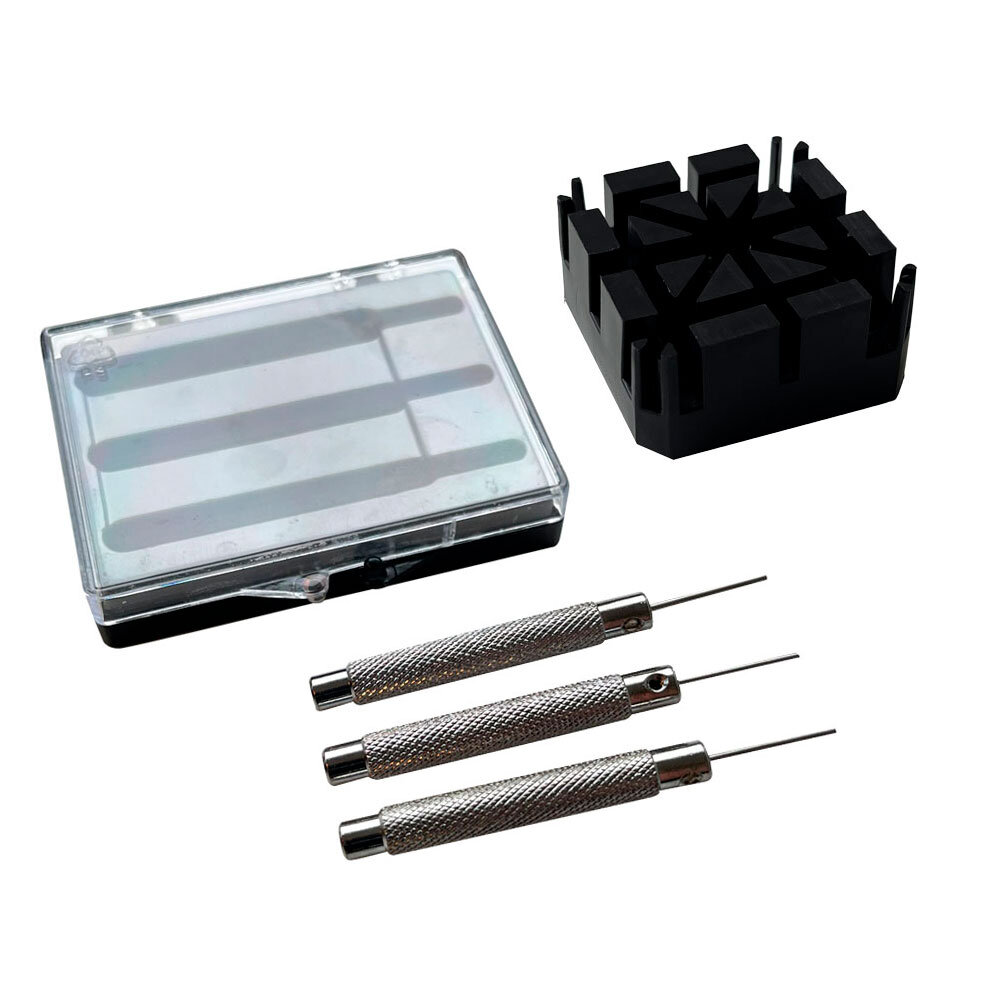Set of replaceable pins incl. support block (3 pcs) 