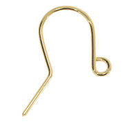 Ear hook with open jump ring 585/- 