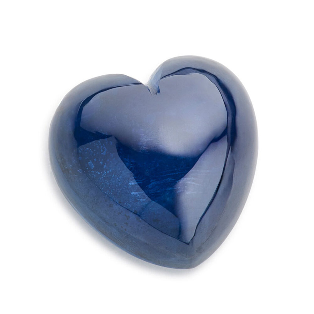 Blue sapphire, heart-shaped cabochon, 7.80 x 7.80 mm 
