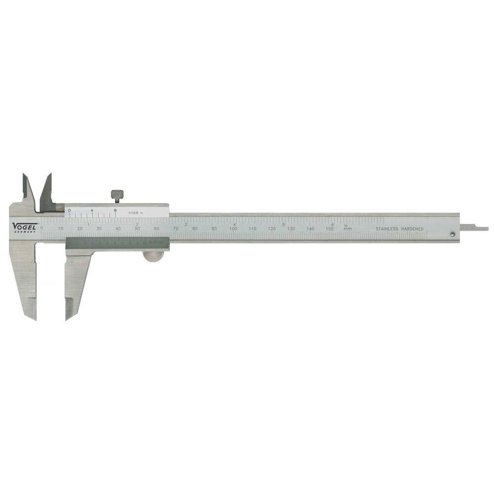 Vernier caliber with set screw, 150 mm 