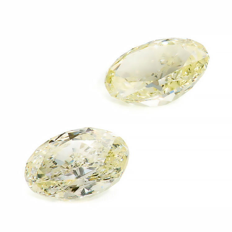Gul diamant, oval slib