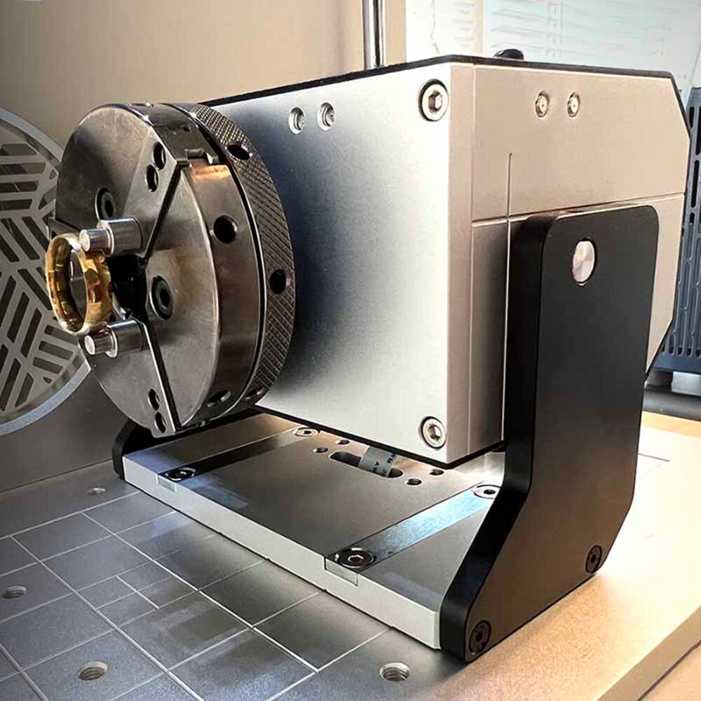 Rotary tool for ring engraving with Magic laser engraving machine 