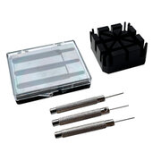 Set of replaceable pins incl. support block (3 pcs)