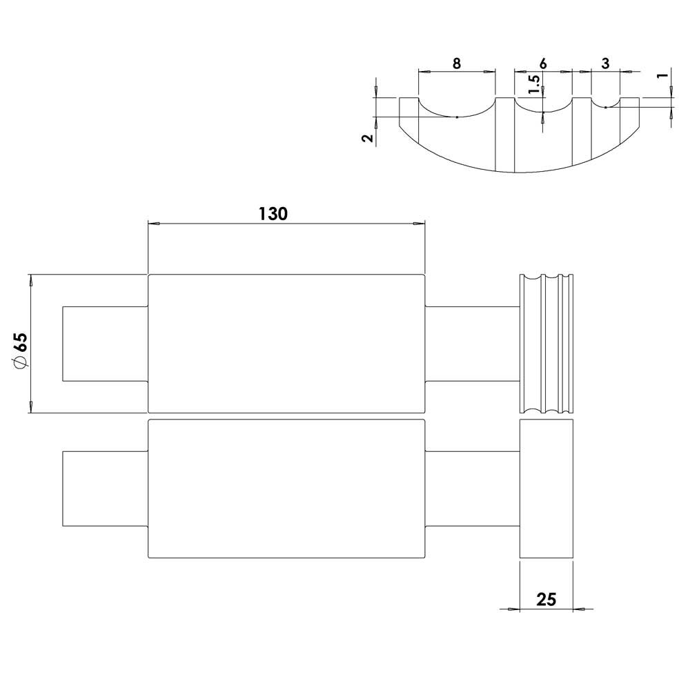 Combi power rolling mill TUI 130, double sided, Durston 