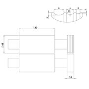 Combi power rolling mill TUI 130, double sided, Durston