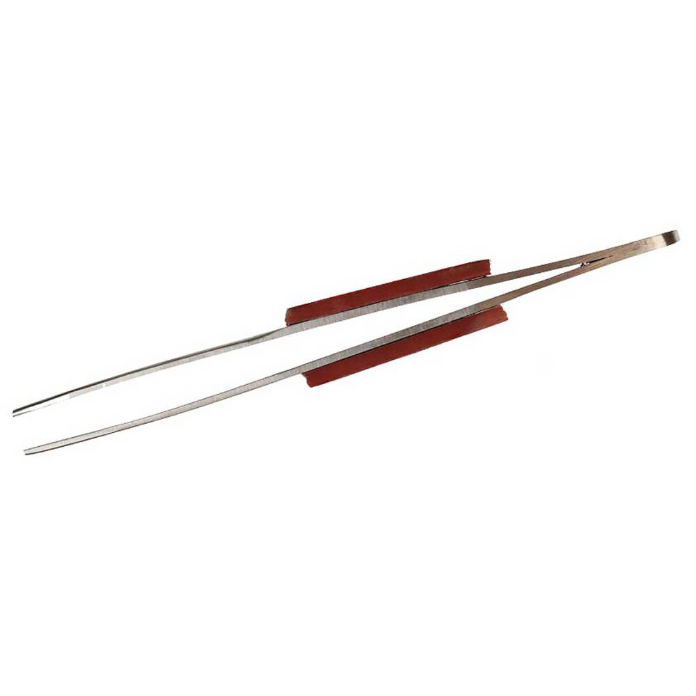 Straight tweezer with fiber grips, 150 mm 