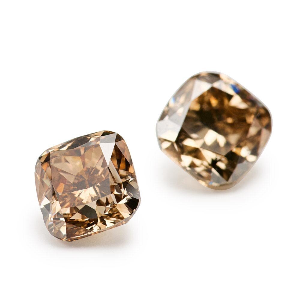 Cushion Natural Brown 0.50 ct 