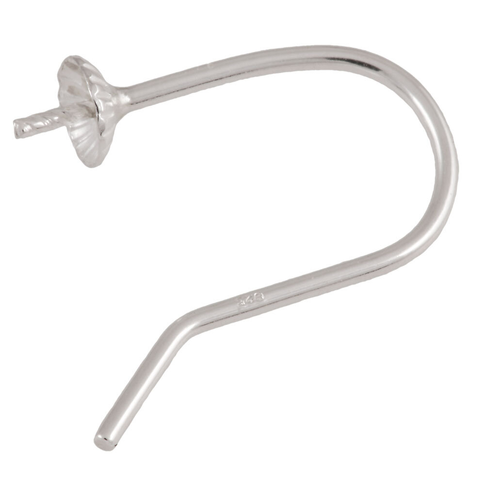 Ear hook with cup 925/-  