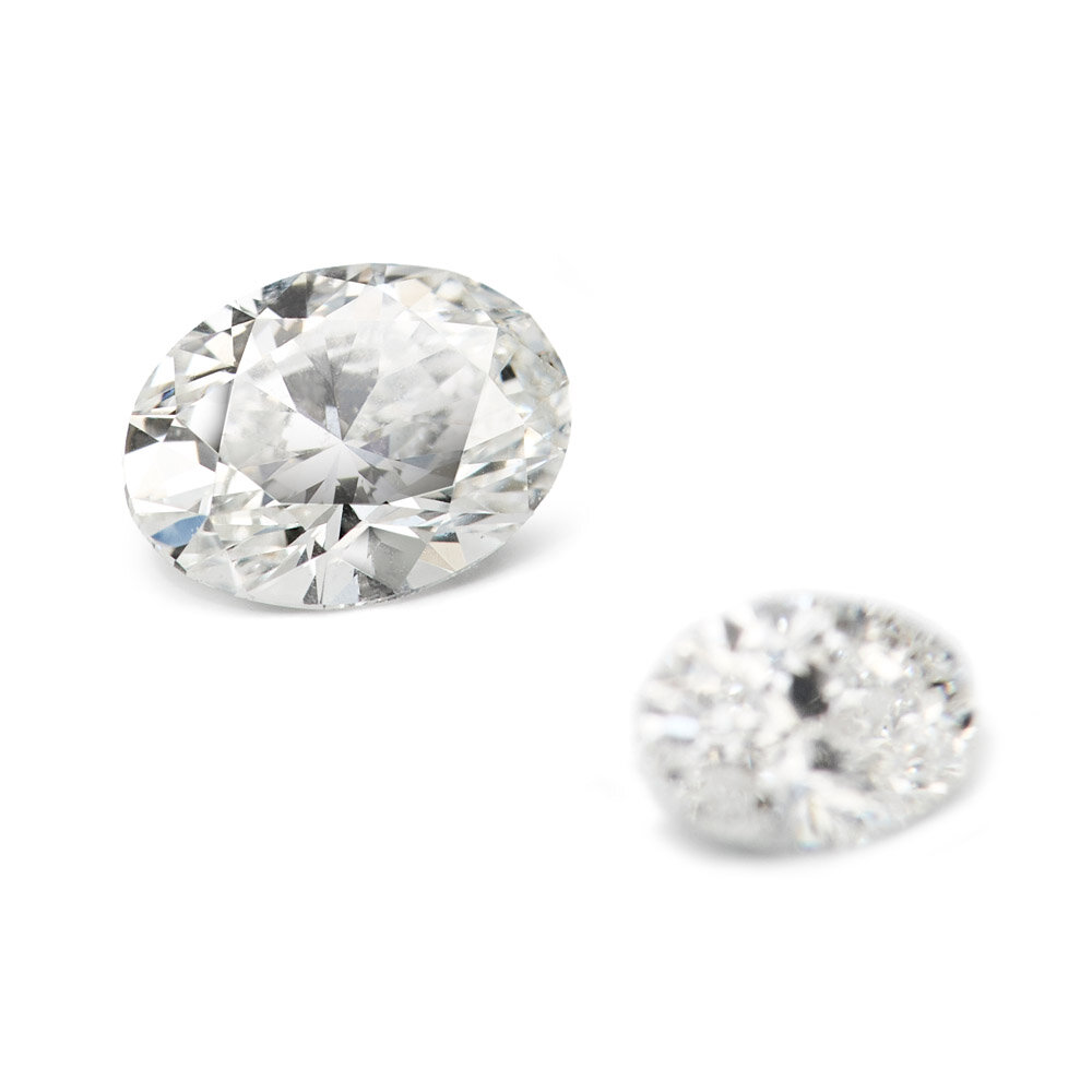Oval Top Wesselton/VVS 0.40 ct  