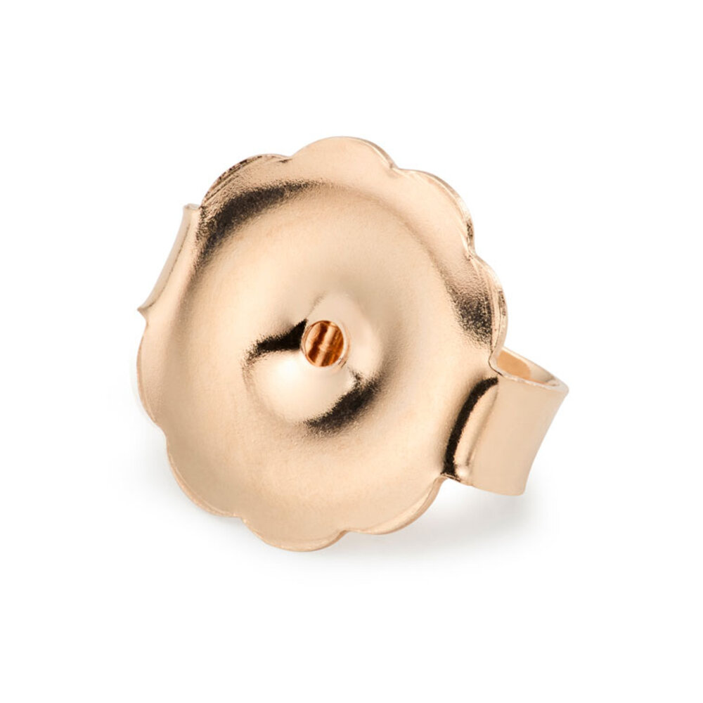 Jumbo light ear nut 750/- red gold 