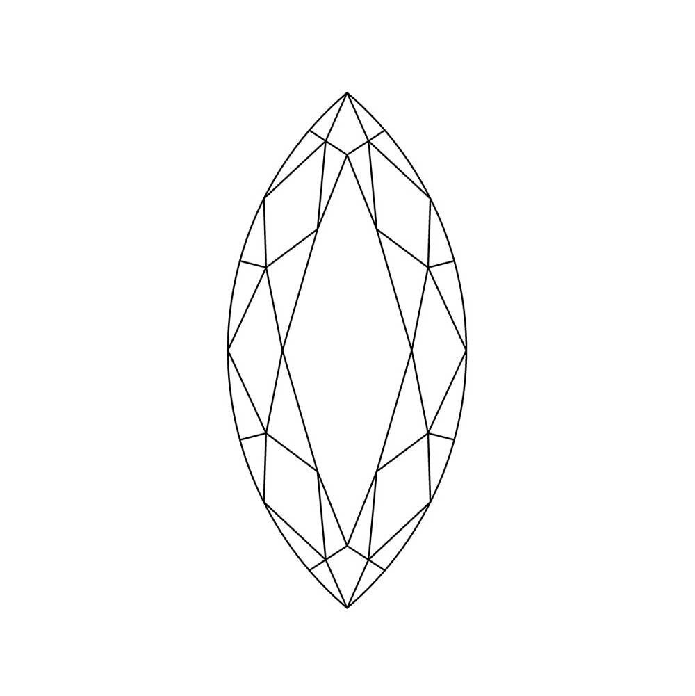 Marquise Top Wesselton/VVS 0.32 ct 