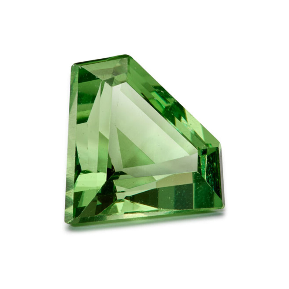 Grøn tsavorit, diamant 