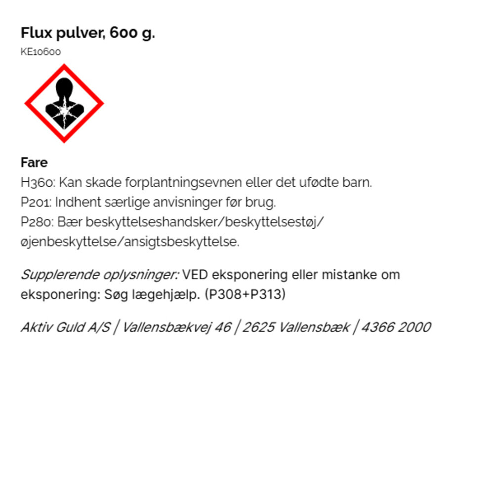 AG flux pulver, 5 liter 