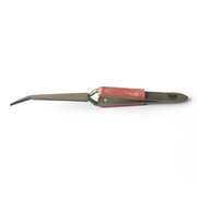 Titanium soldering tweezer, curved, 160 mm