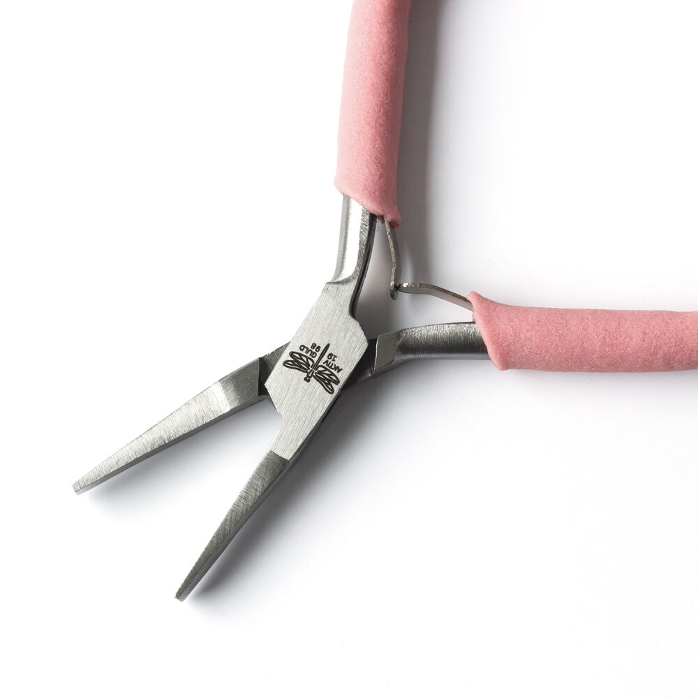 Pink Lady flat nose plier with spring 