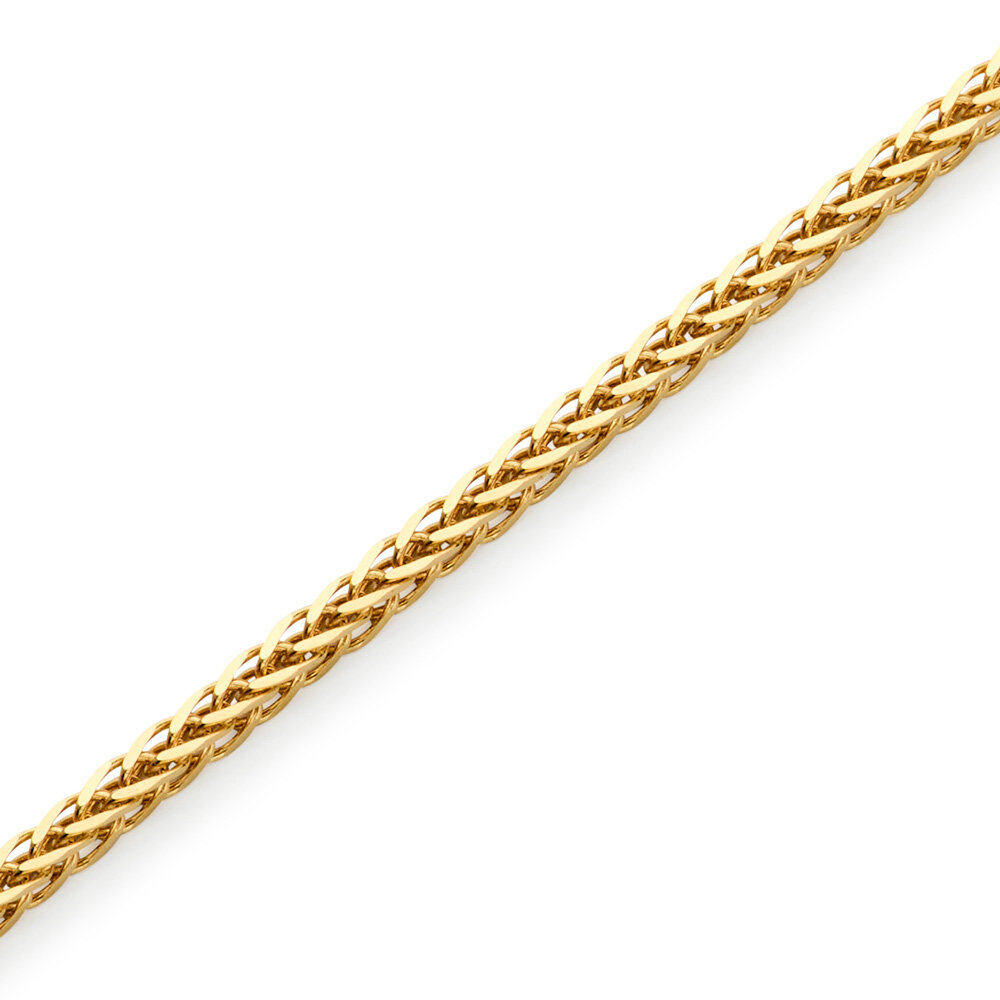 Wheat diamond cut 750/- yellow gold 