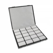 Sort display boks med 20 hvide indsatse