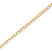 Trace round open 750/- yellow gold