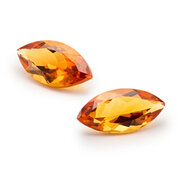 Citrin, navette, 8,00 x 4,30 mm